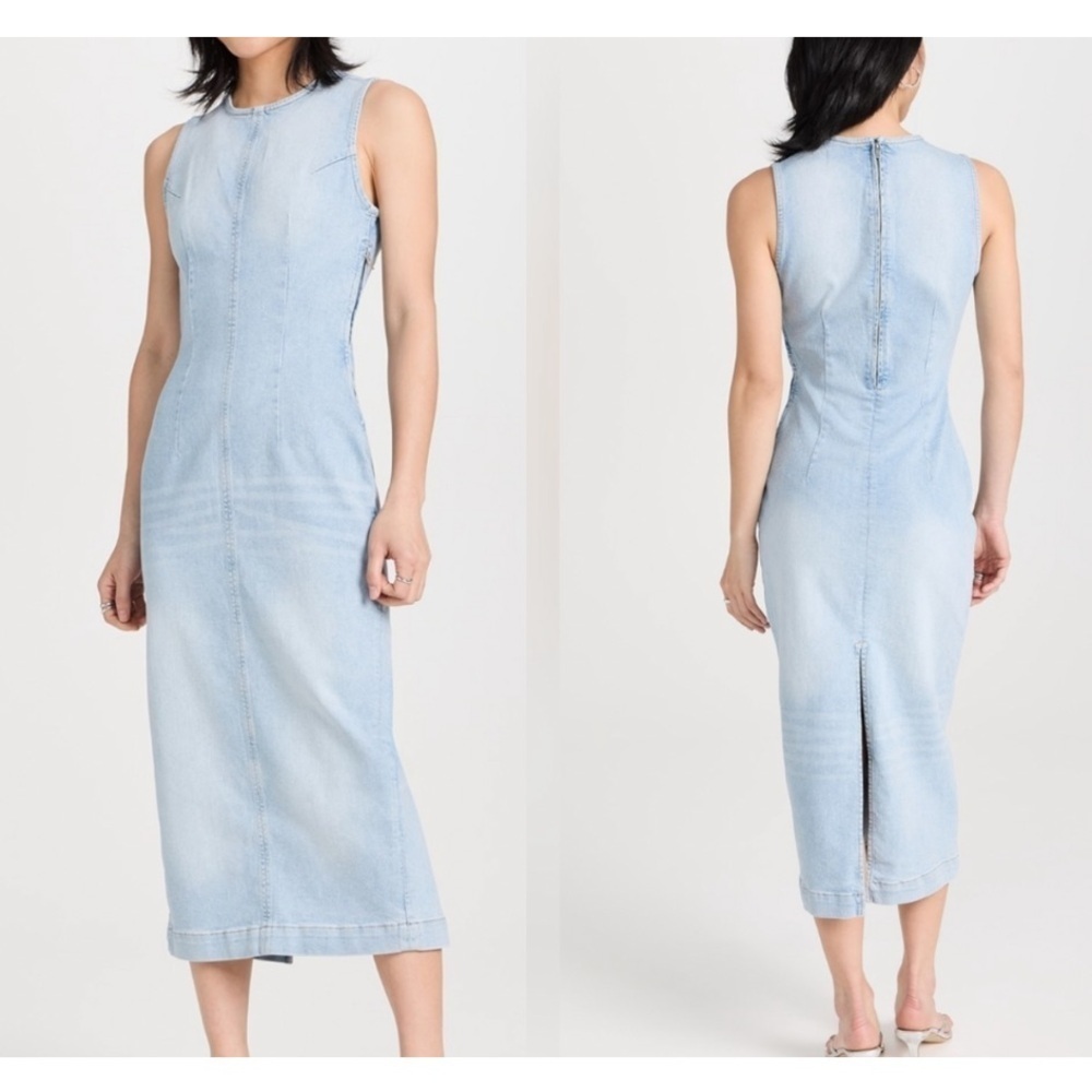 DL1961 Esmee Denim Midi Dress Blue Jean Dress XS